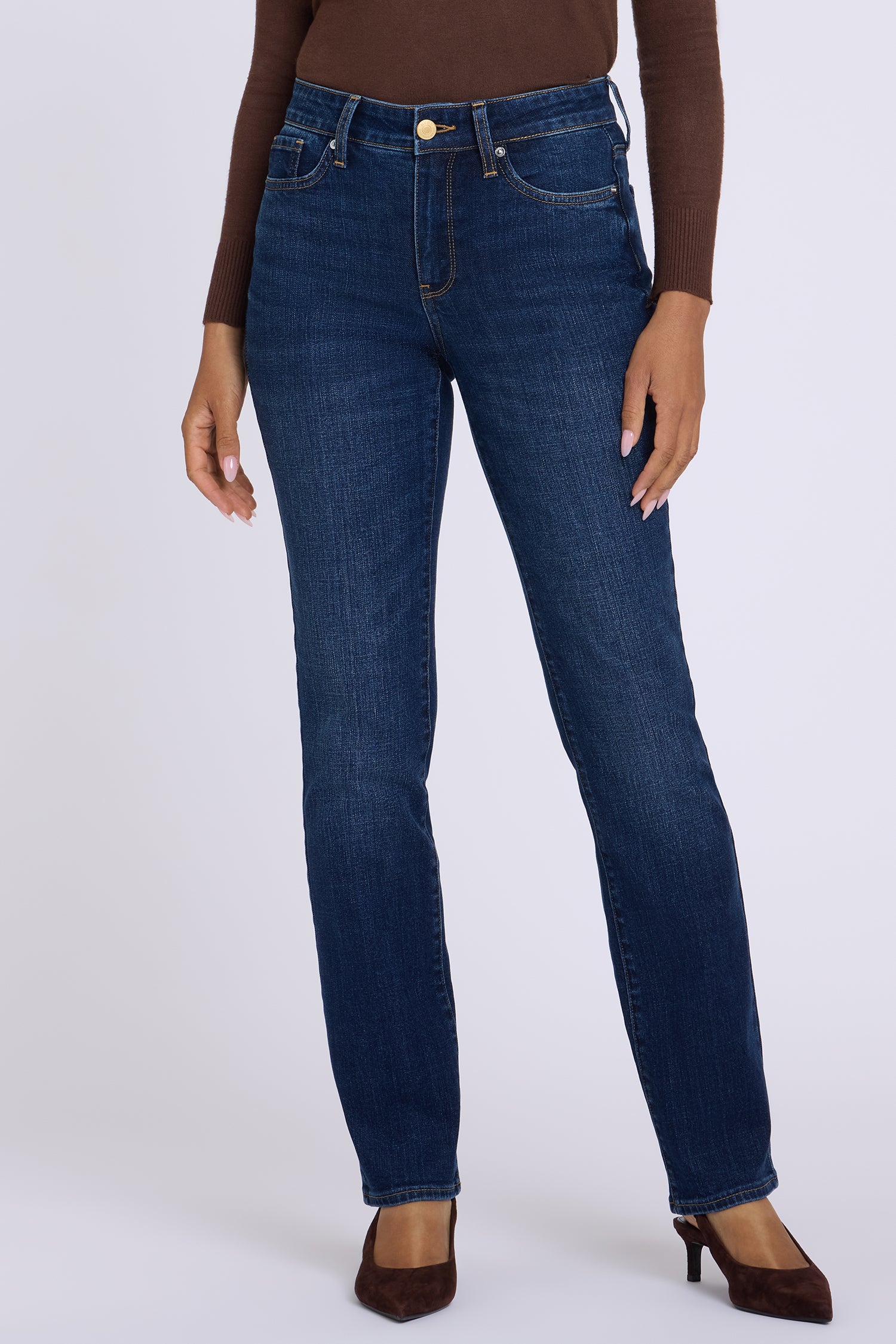 NYDJ Marilyn Straight Jeans  - Skylark