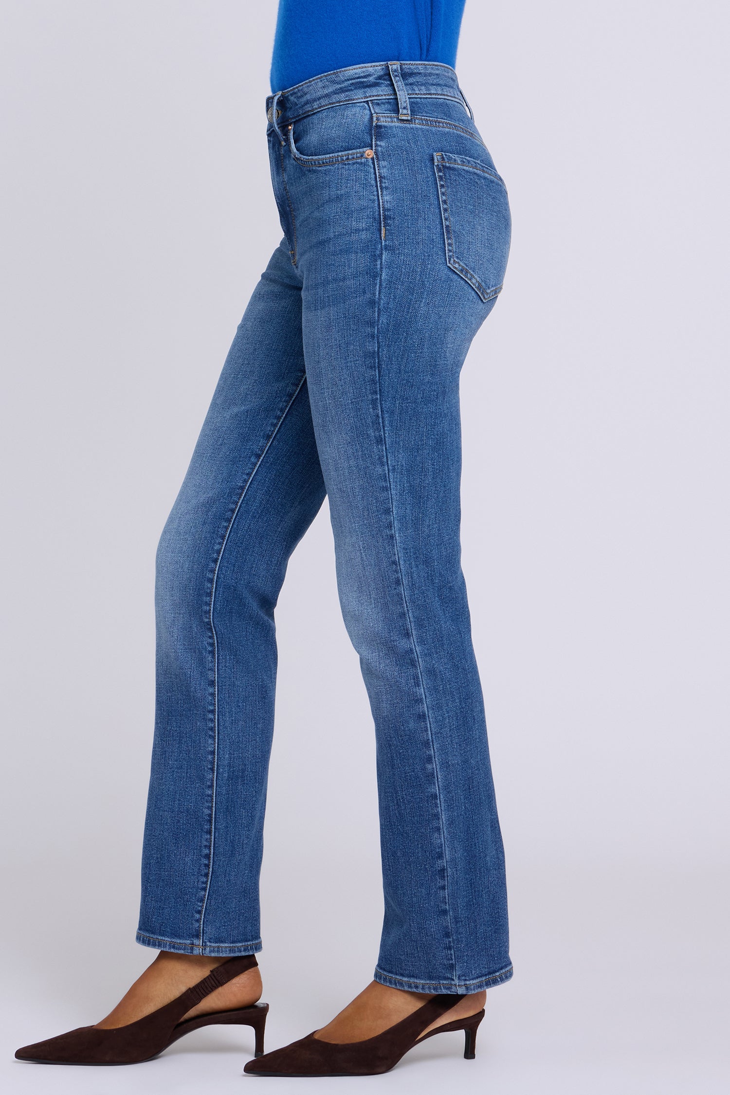 NYDJ Marilyn Straight Jeans With High Rise And 31" Inseam - Yarrow