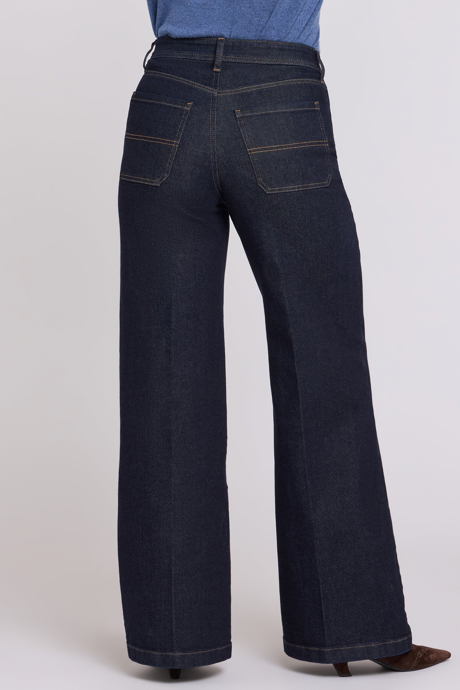 NYDJ Mia Palazzo Jeans With High Rise, Utility Pockets And 31