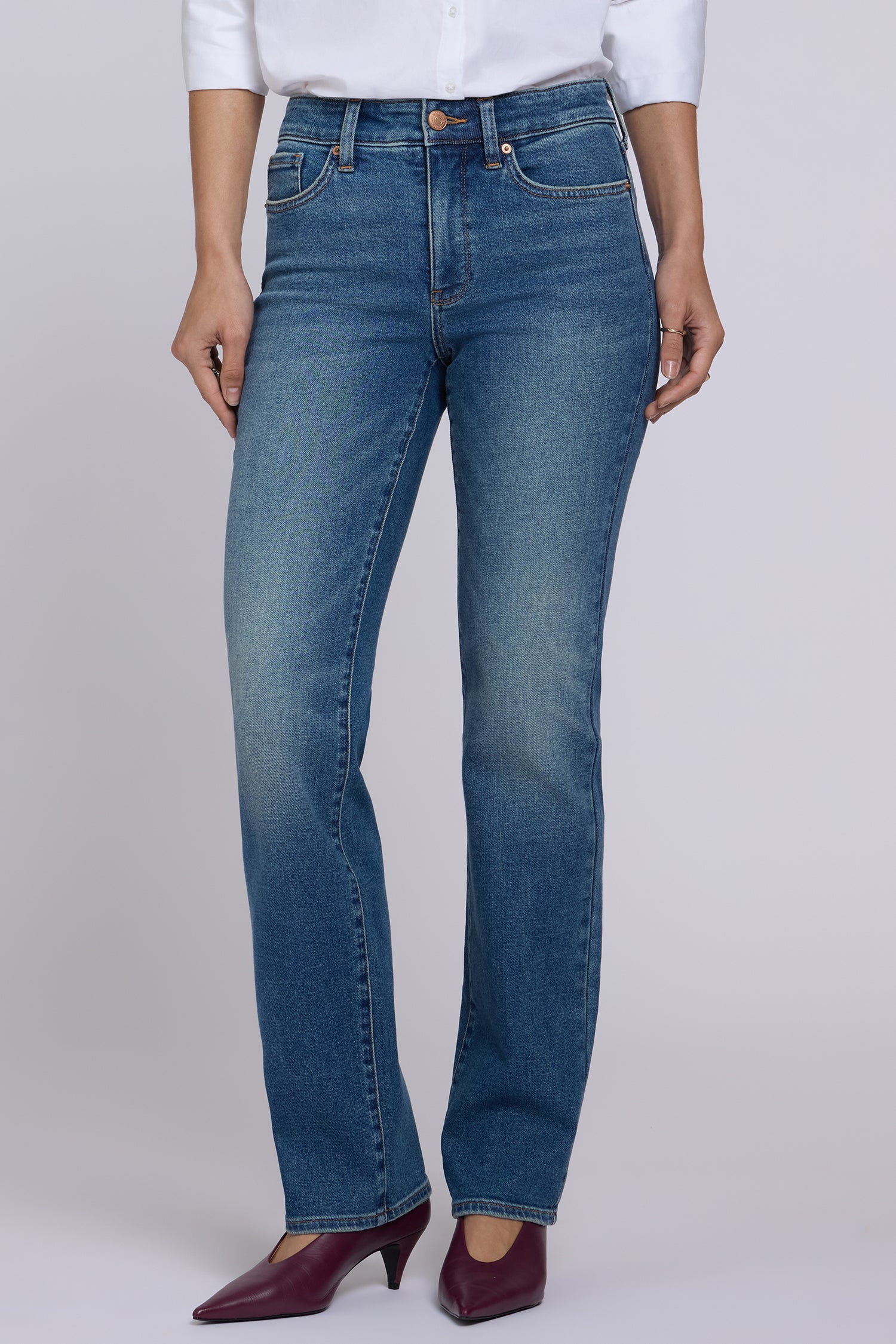 NYDJ Marilyn Straight Jeans  - Bluebells