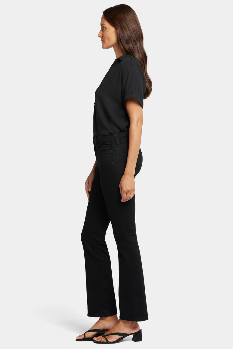 NYDJ Barbara Bootcut Jeans In Short Inseam  - Black