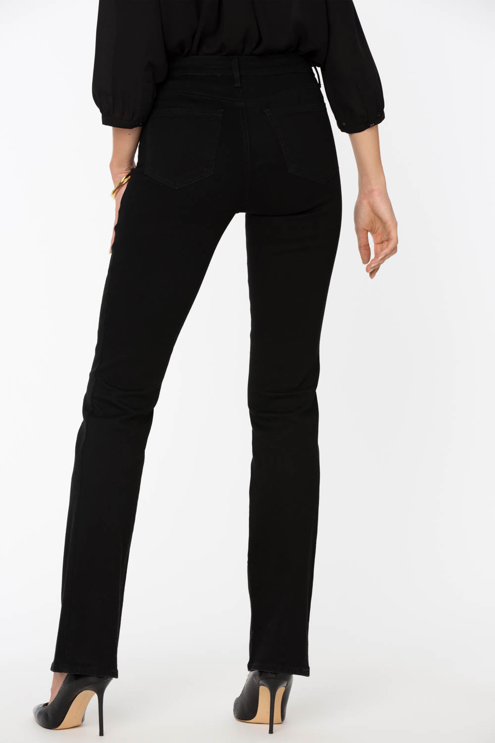 NYDJ Barbara Bootcut Jeans  - Black