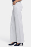 NYDJ Teresa Wide Leg Jeans With Exposed Button Fly - Palencia Stripe