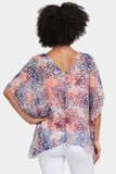 NYDJ Chiffon Caftan Popover  - Stargazer Desert Flower