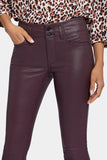 NYDJ Coated Ami Skinny Jeans  - Dark Cherry Coated