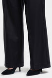 NYDJ Coated Teresa Wide Leg Jeans With 1 1/2" Hems - Black Coated