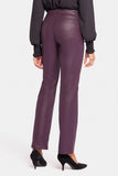 NYDJ Uplift Coated Marilyn Straight Jeans  - Eggplant Coated