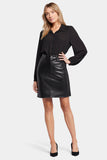 NYDJ Faux Leather 5 Pocket Skirt Sculpt-Her™ Collection - Black