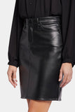 NYDJ Faux Leather 5 Pocket Skirt Sculpt-Her™ Collection - Black