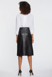 NYDJ Faux Leather A-Line Skirt Sculpt-Her™ Collection - Black