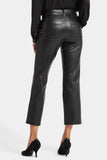 NYDJ Faux Leather Straight Ankle Pants Sculpt-Her™ Collection - Black