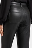 NYDJ Faux Leather Straight Ankle Pants Sculpt-Her™ Collection - Black