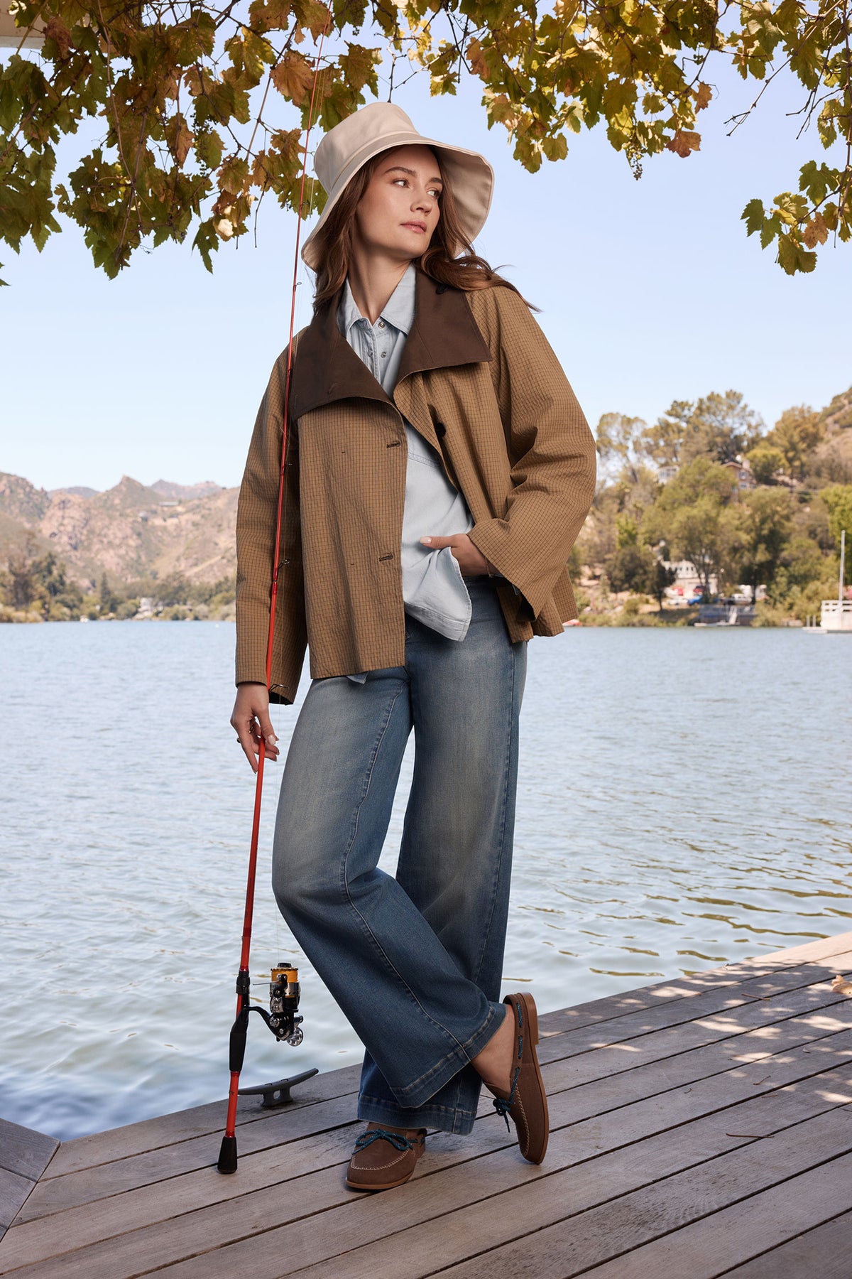 NYDJ Teresa Wide Leg Jeans In Shape Sense™ Denim With High Rise - Bluebells
