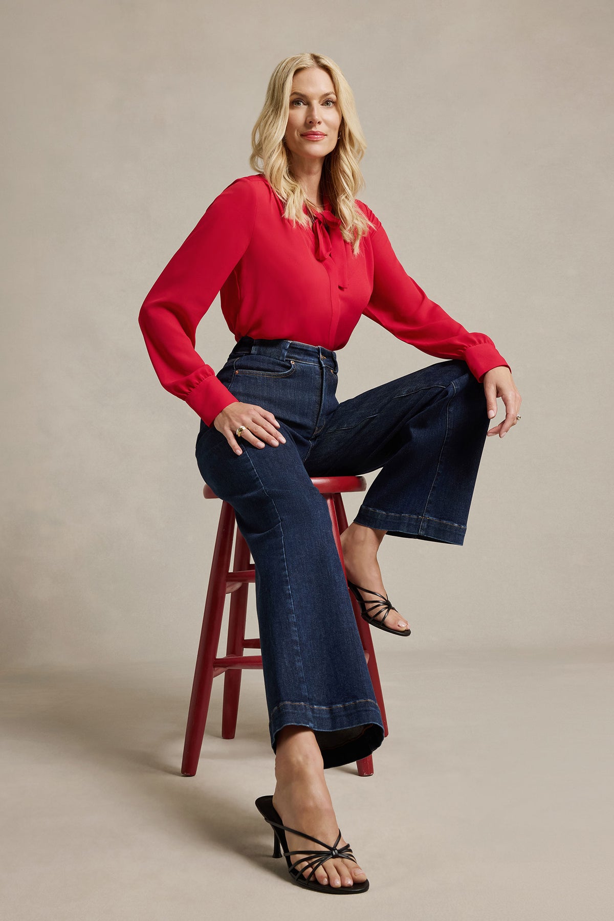 NYDJ Teresa Wide Leg Jeans In Shape Sense™ Denim With High Rise - Dark Stone