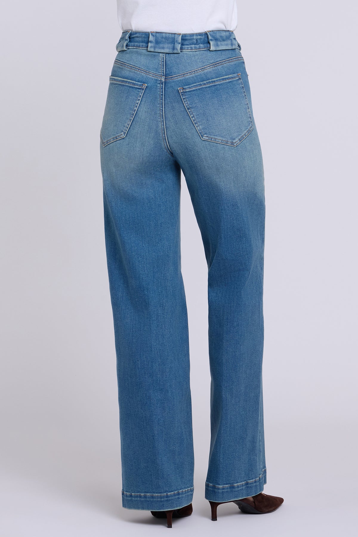 NYDJ Teresa Wide Leg Jeans In Shape Sense™ Denim With High Rise - Bluebells
