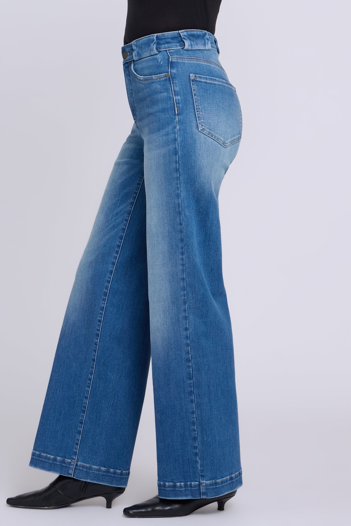 NYDJ Teresa Wide Leg Jeans In Shape Sense™ Denim With High Rise - Phlox