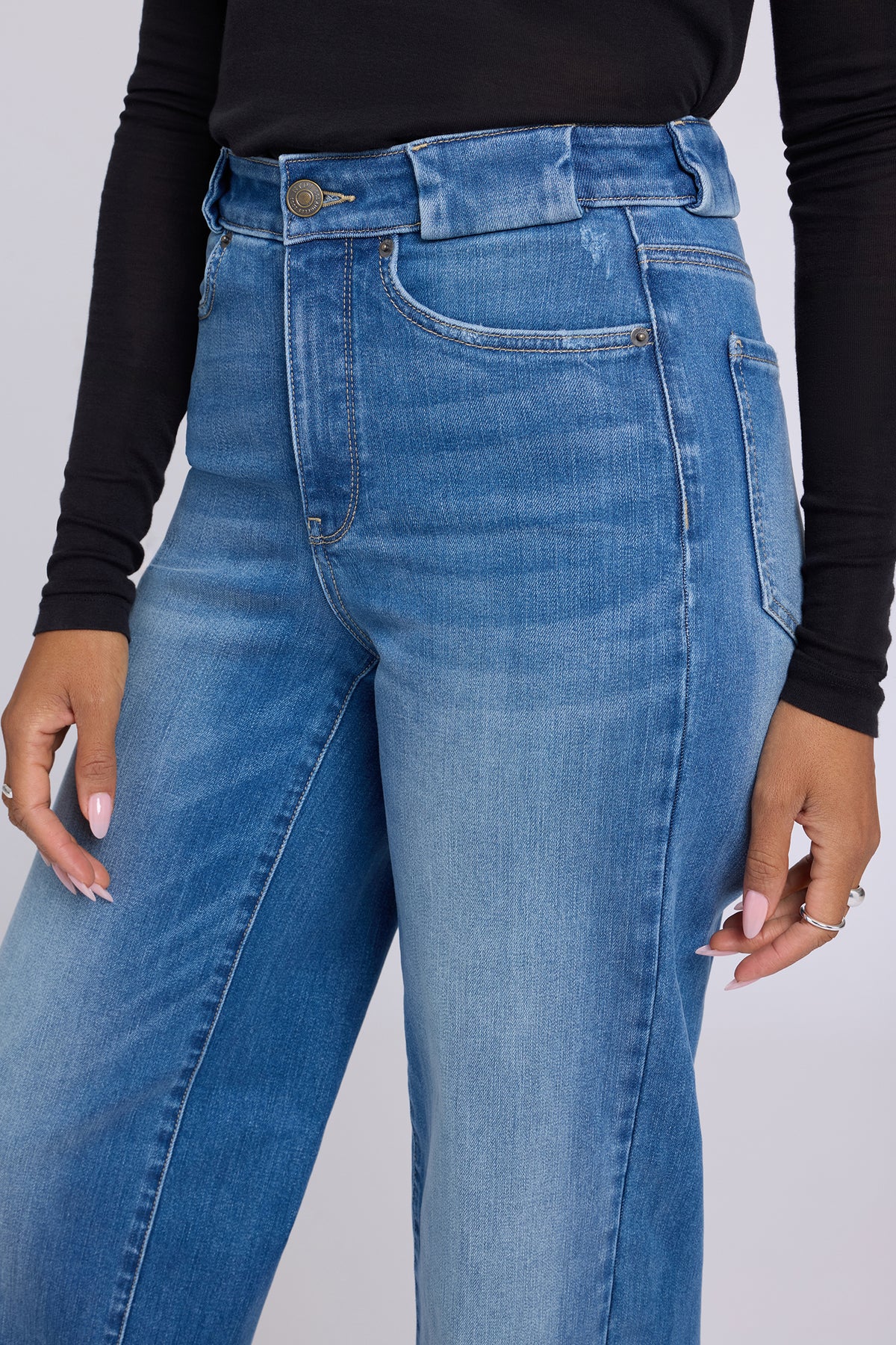 NYDJ Teresa Wide Leg Jeans In Shape Sense™ Denim With High Rise - Phlox