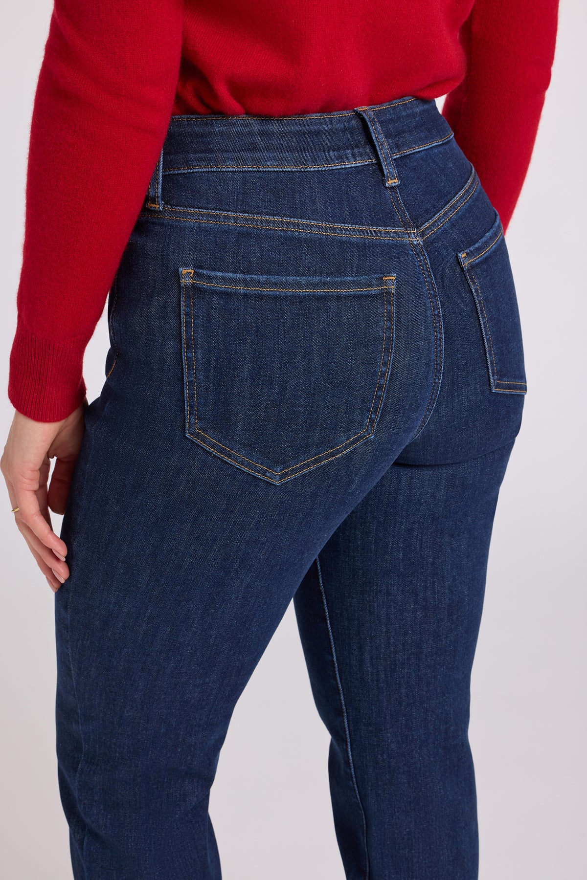 NYDJ Marilyn Straight Jeans In Shape Sense™ Denim With High Rise And 31" Inseam - Dark Stone