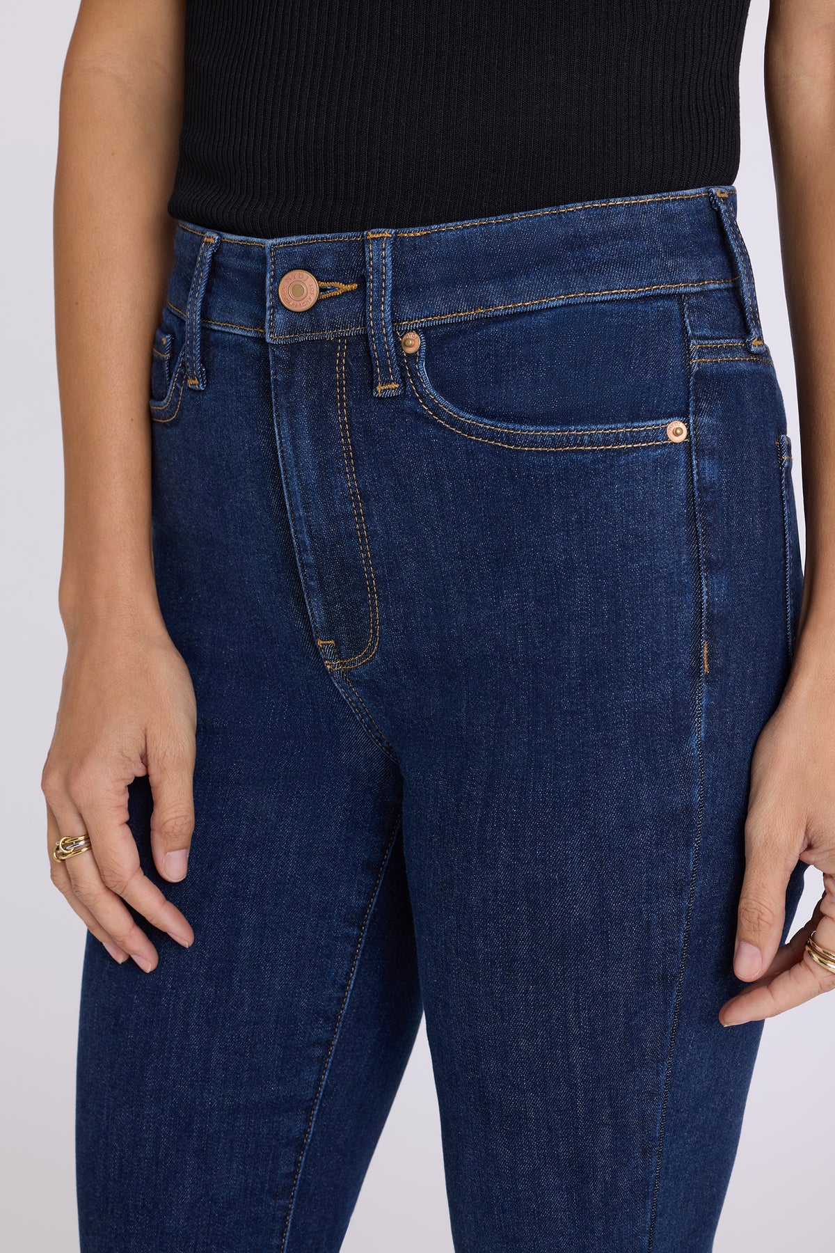 NYDJ Sheri Slim Straight Jeans In Shape Sense™ Denim With High Rise - Dark Stone