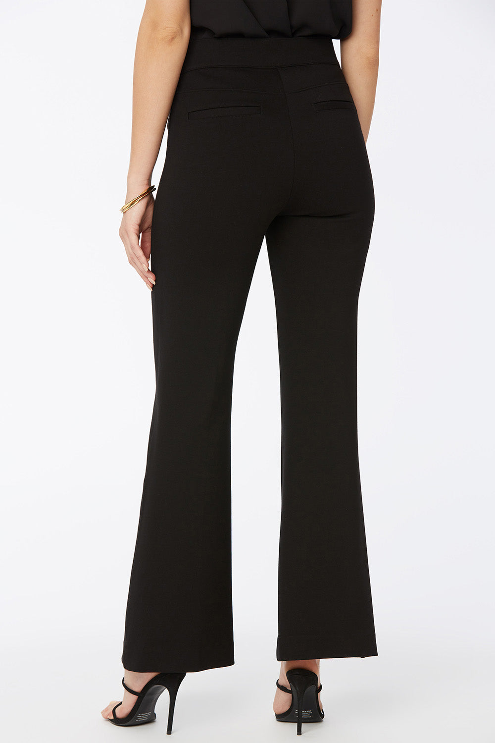 NYDJ Pull-On Flared Pants Sculpt-Her™ Collection - Black