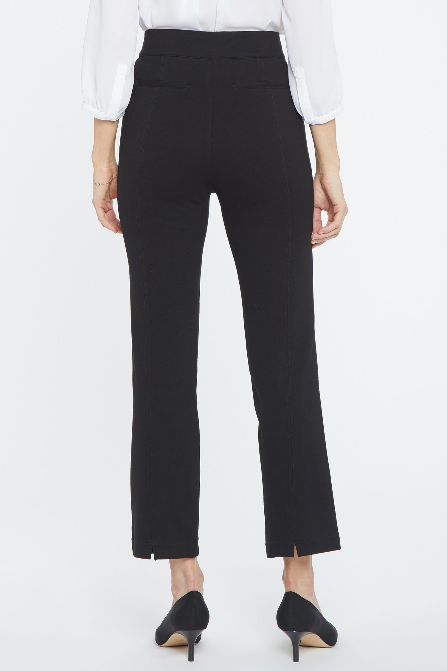NYDJ Pull-On Straight Crop Pants Sculpt-Her™ Collection - Black