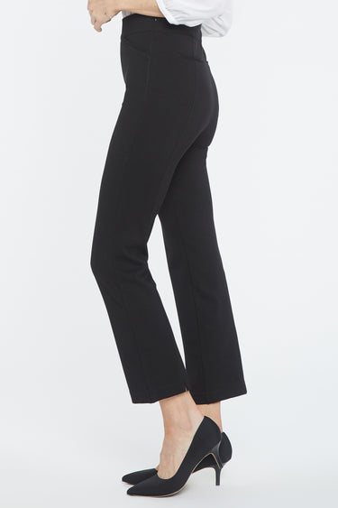 NYDJ Pull-On Straight Crop Pants Sculpt-Her™ Collection - Black