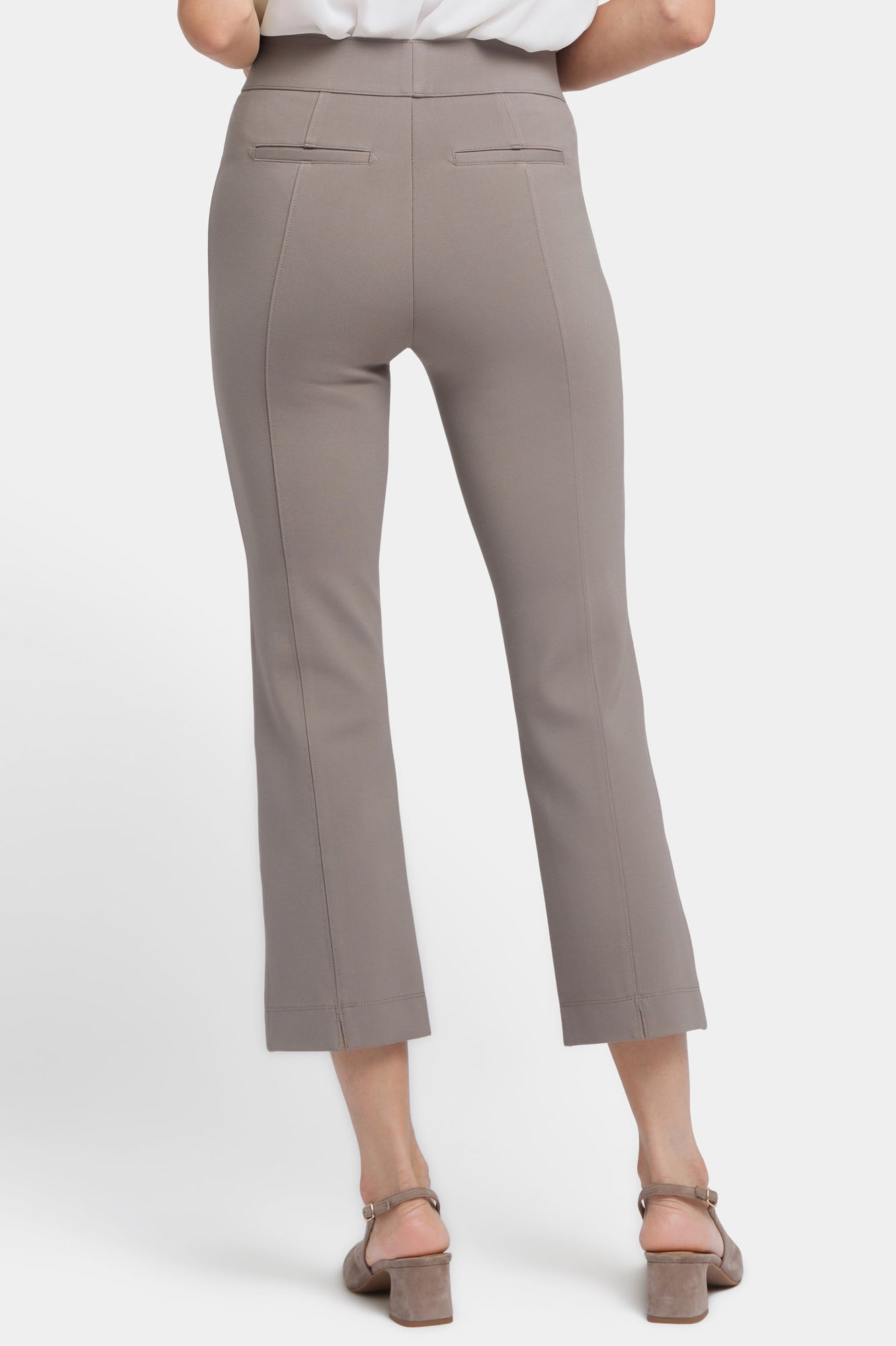 NYDJ Pull-On Straight Crop Pants Sculpt-Her™ Collection - Saddlewood