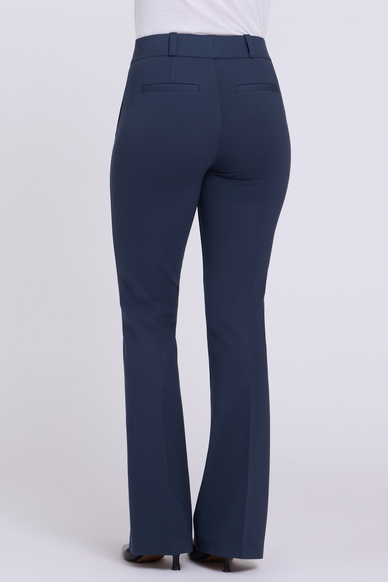 NYDJ Pull-On Flared Trouser Pants Sculpt-Her™ Collection - Oxford Navy
