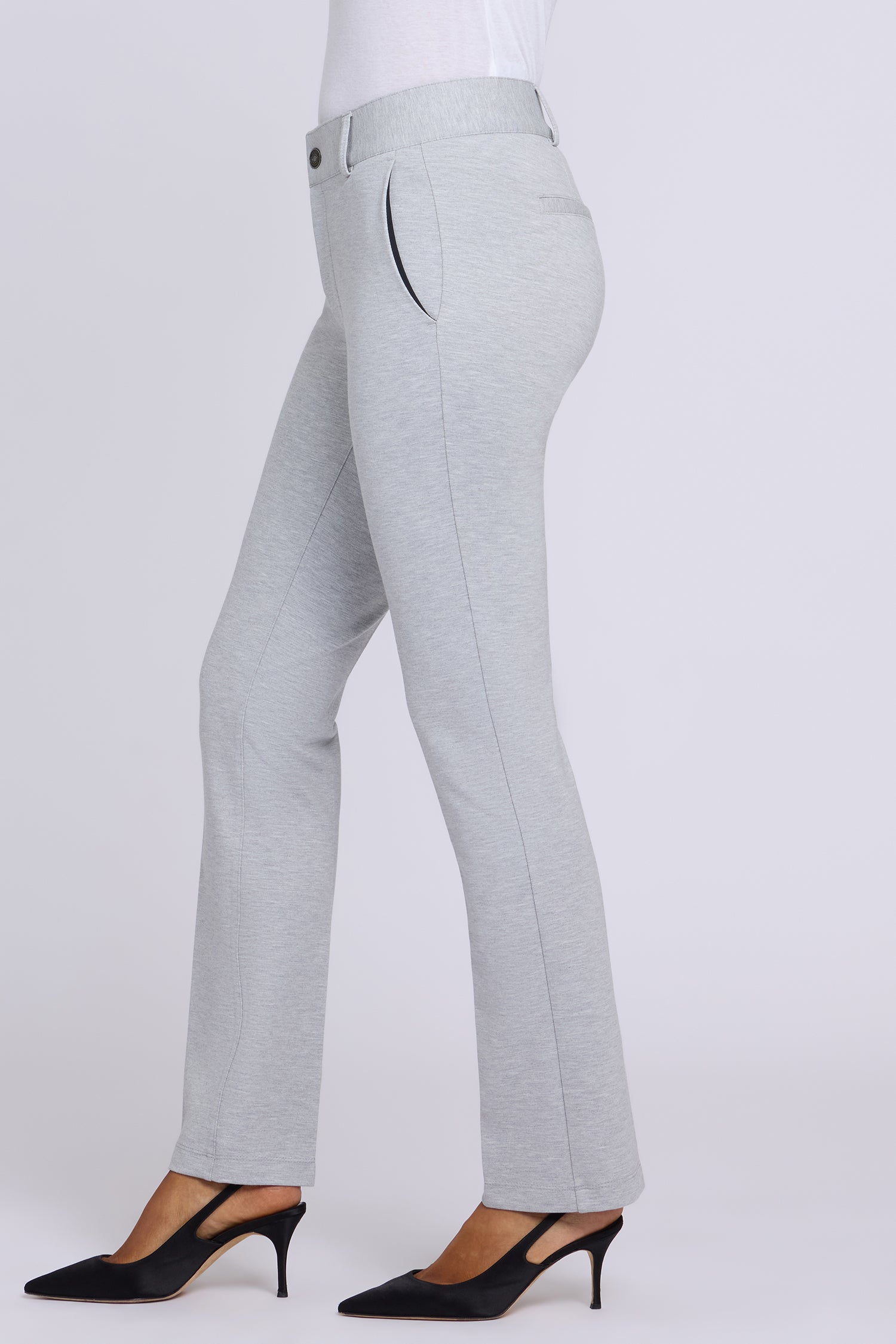 NYDJ Classic Trouser Pants Sculpt-Her™ Collection - Heather Grey