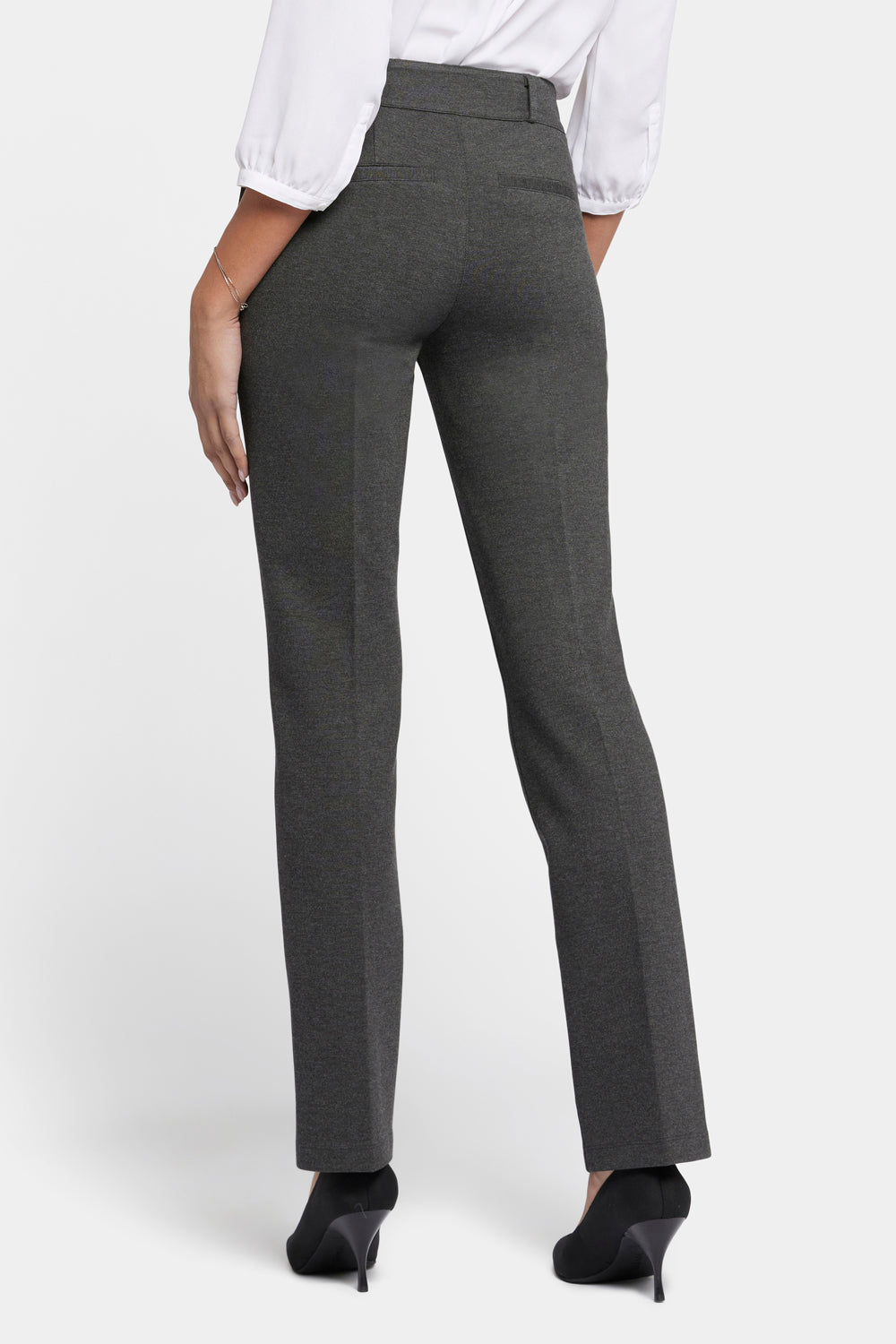 NYDJ Classic Trouser Pants Sculpt-Her™ Collection - Charcoal Heathered