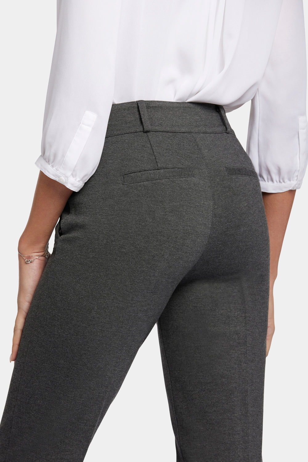 NYDJ Classic Trouser Pants Sculpt-Her™ Collection - Charcoal Heathered