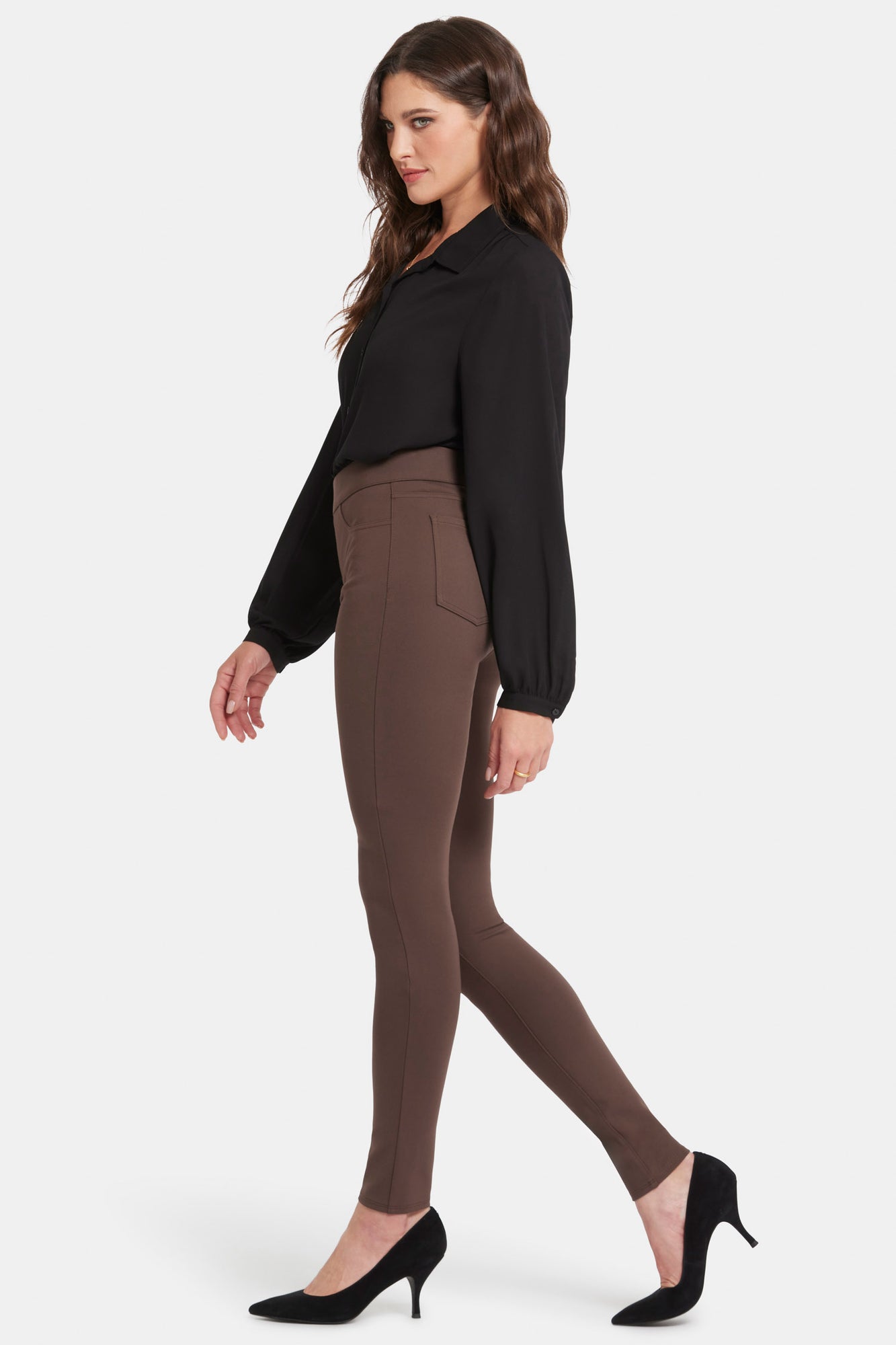 NYDJ Modern Legging Pants Sculpt-Her™ Collection - Coffee Bean