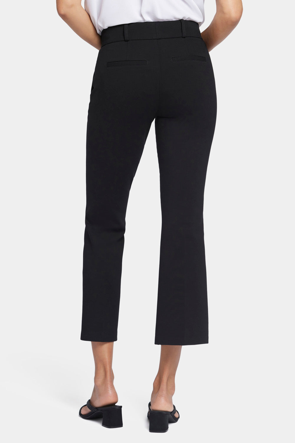 NYDJ Pull-On Flared Ankle Trouser Pants Sculpt-Her™ Collection - Black