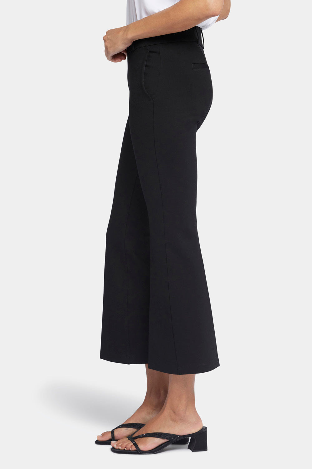 NYDJ Pull-On Flared Ankle Trouser Pants Sculpt-Her™ Collection - Black