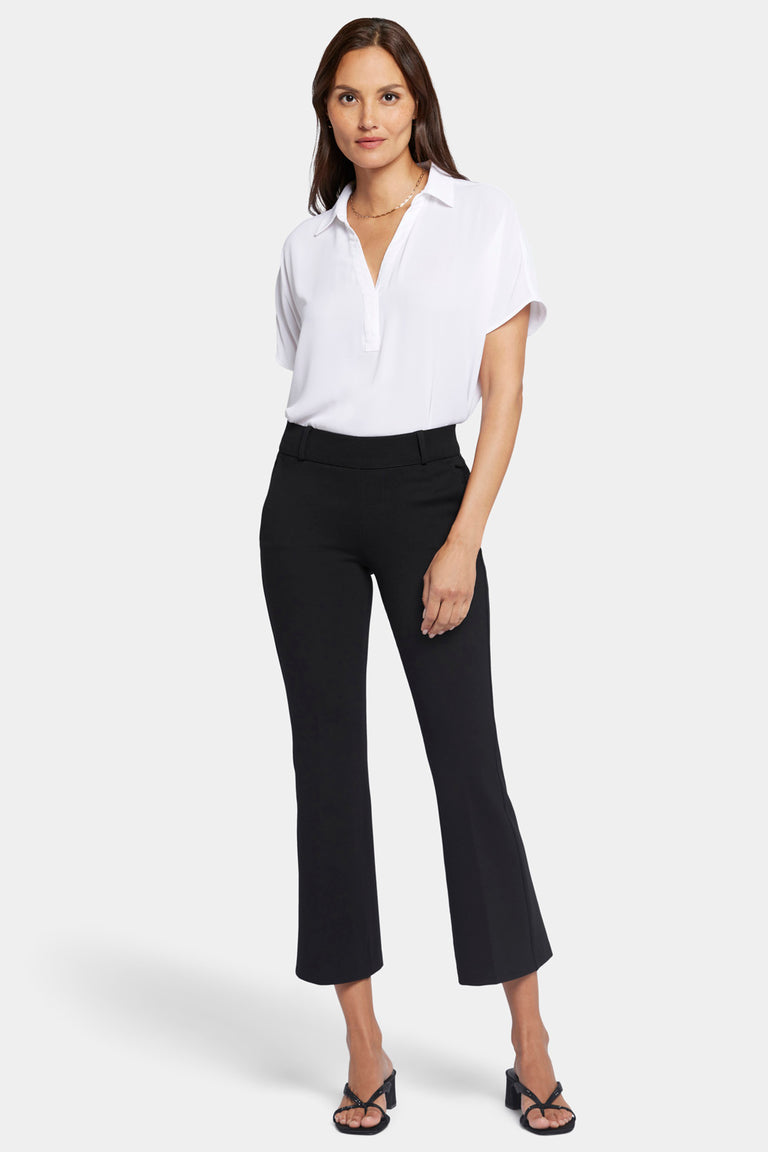 Pull-On Flared Ankle Trouser Pants Sculpt-Her Collection - Black Black |  NYDJ