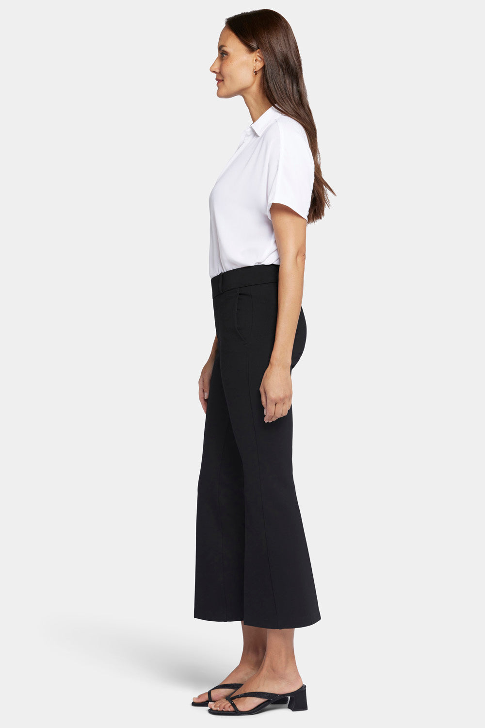 Pull-On Flared Ankle Trouser Pants Sculpt-Her™ Collection - Black