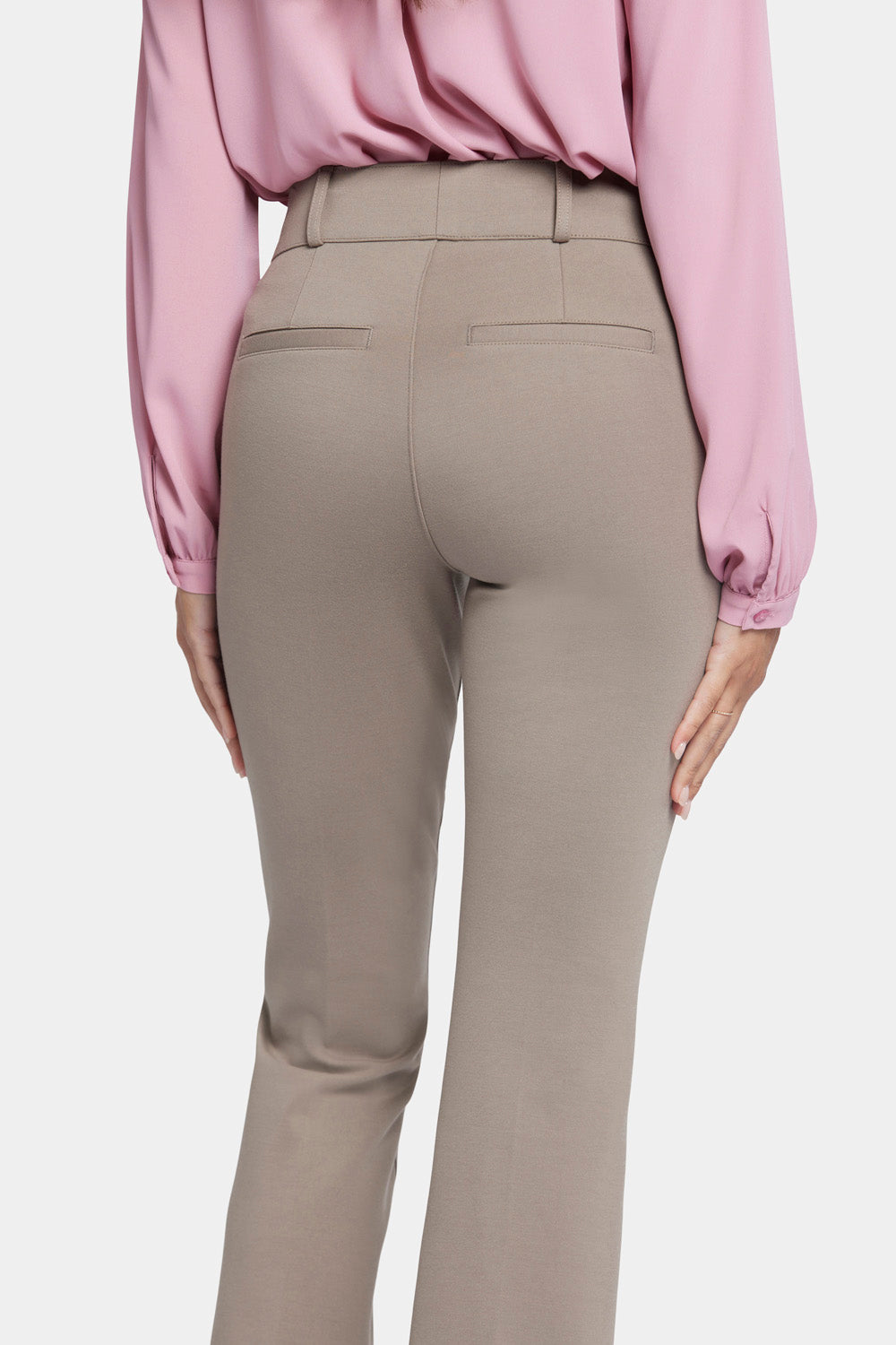 NYDJ Pull-On Flared Ankle Trouser Pants Sculpt-Her™ Collection - Saddlewood