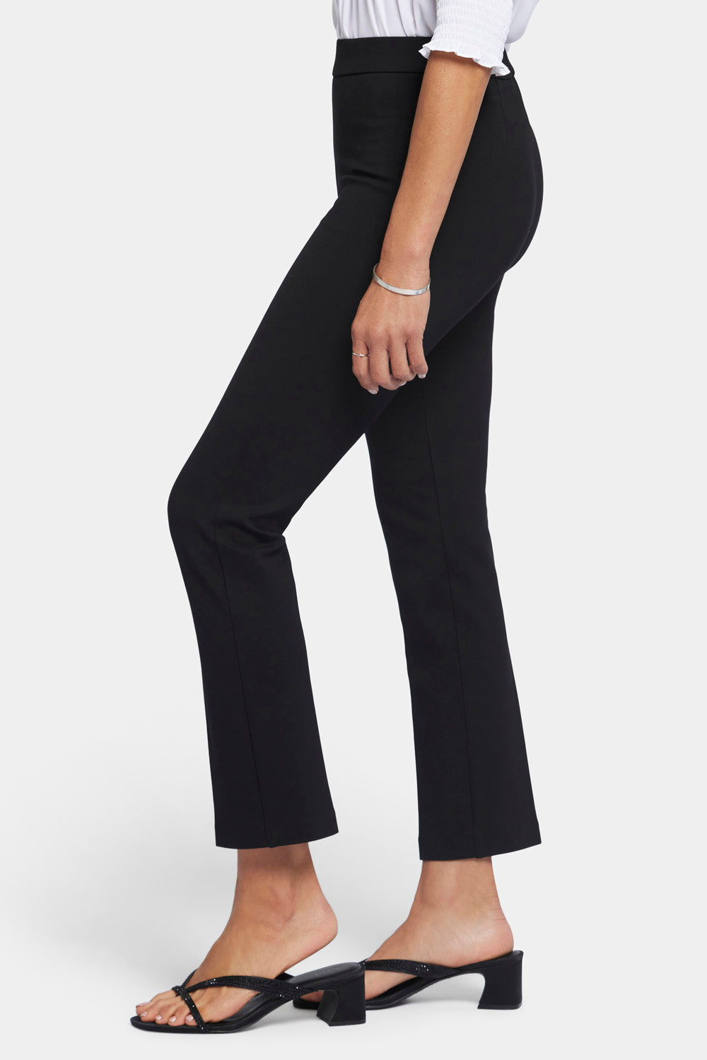 NYDJ Pull-On Straight Ankle Trouser Pants Sculpt-Her™ Collection - Black