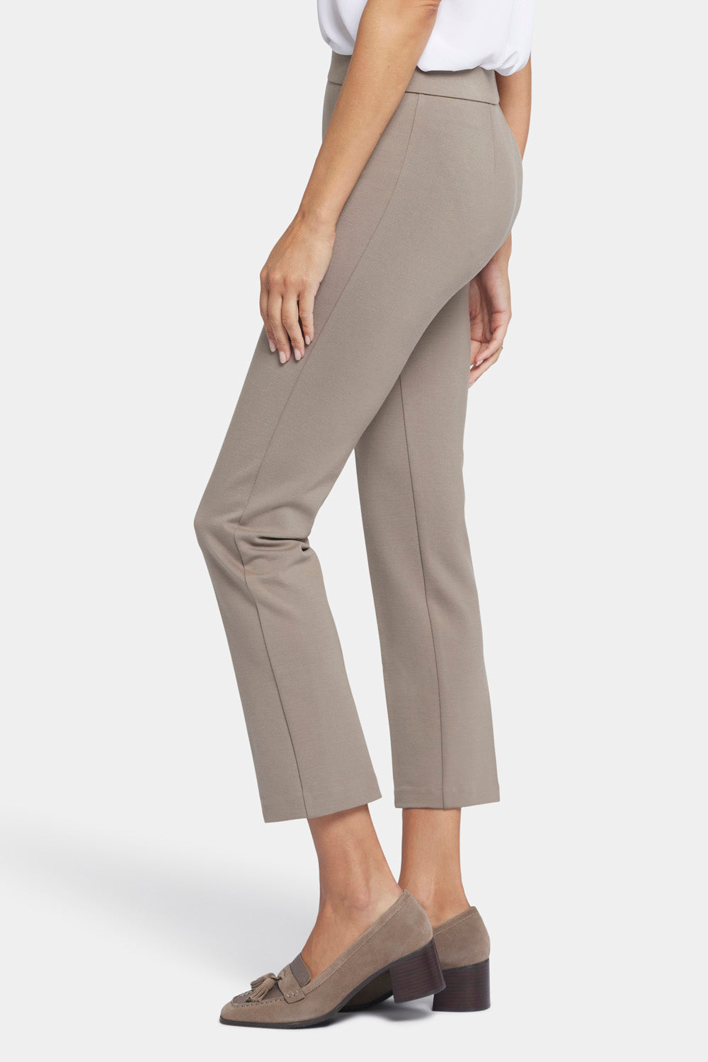 NYDJ Pull-On Straight Ankle Trouser Pants Sculpt-Her™ Collection - Saddlewood