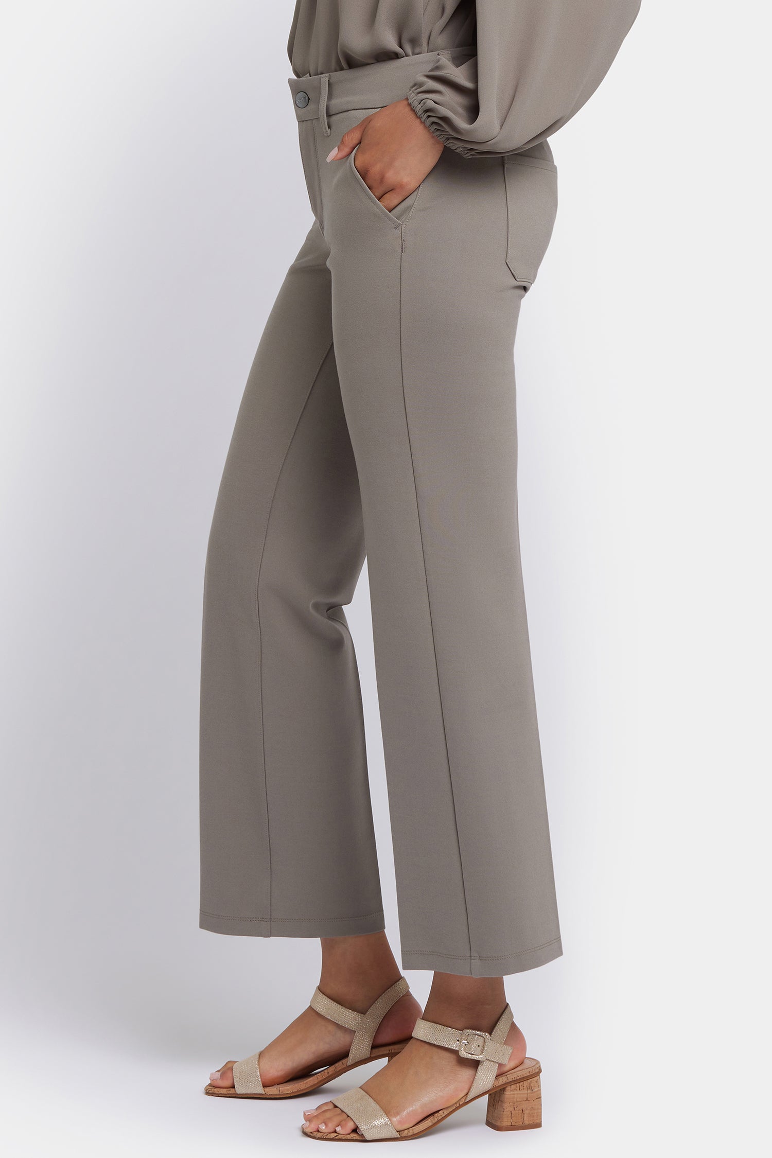 NYDJ Straight Trouser Pants Sculpt-Her™ Collection - Saddlewood
