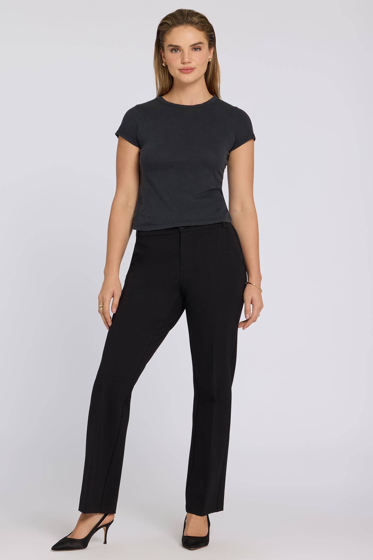Bella Trouser Pants Sculpt-Her™ Collection - Black Black | NYDJ