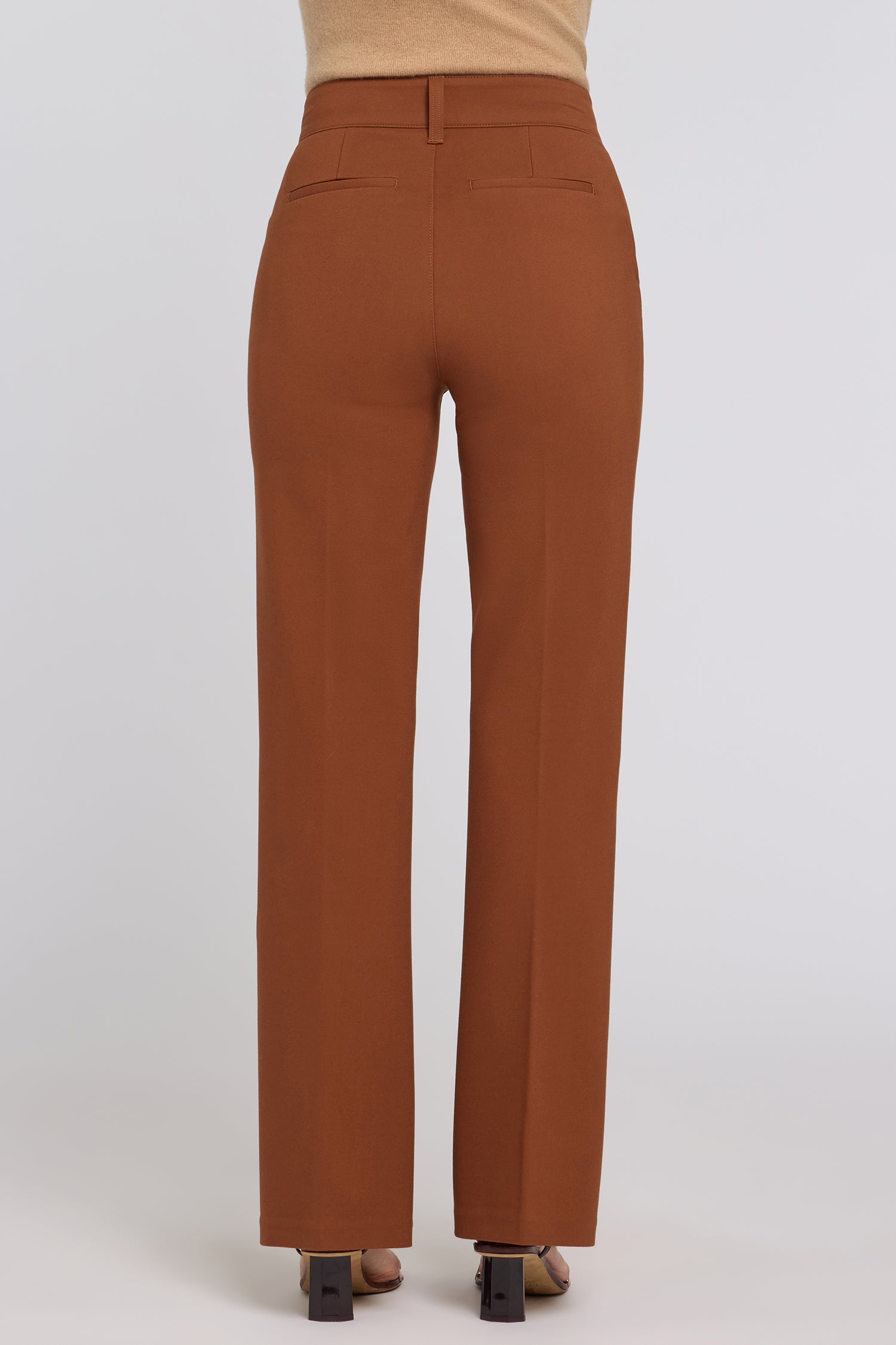 NYDJ High Rise Bootcut Trouser Pants Sculpt-Her™ Collection - Mocha Bisque