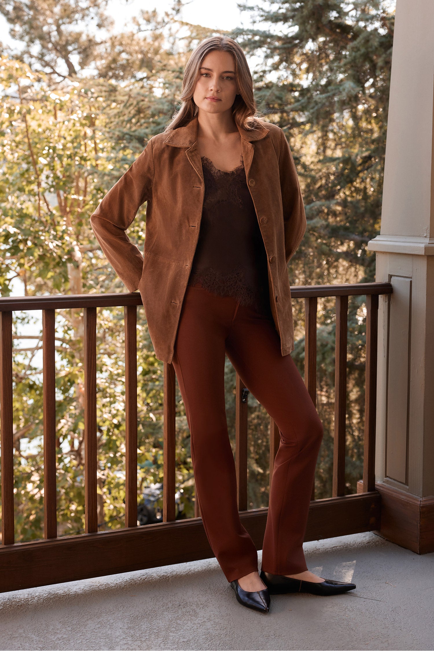 NYDJ Marilyn Straight Pants Sculpt-Her™ Collection - Chocolate Fondant