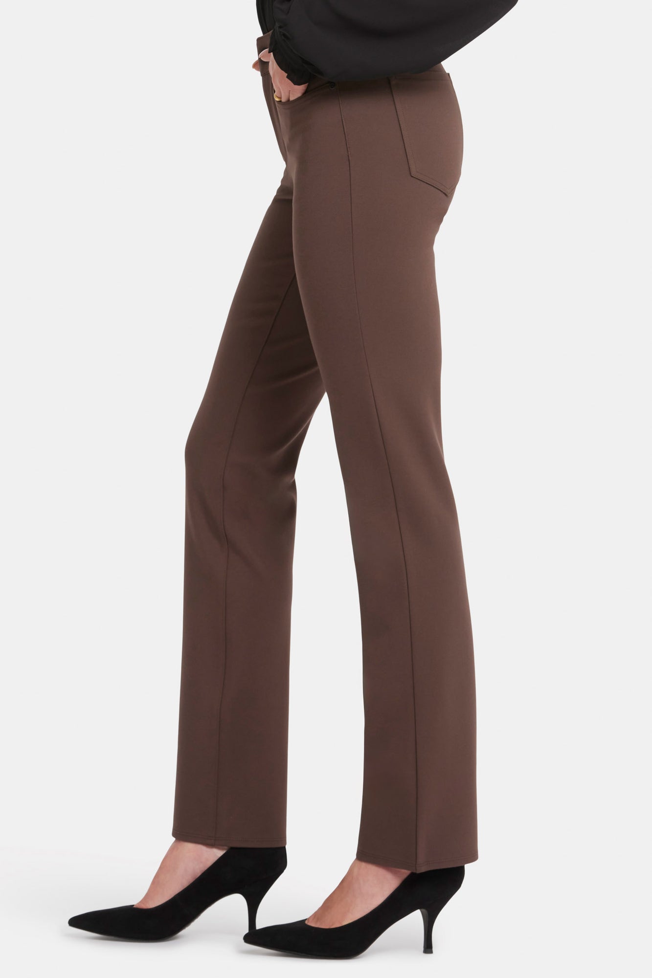 NYDJ Marilyn Straight Pants Sculpt-Her™ Collection - Coffee Bean