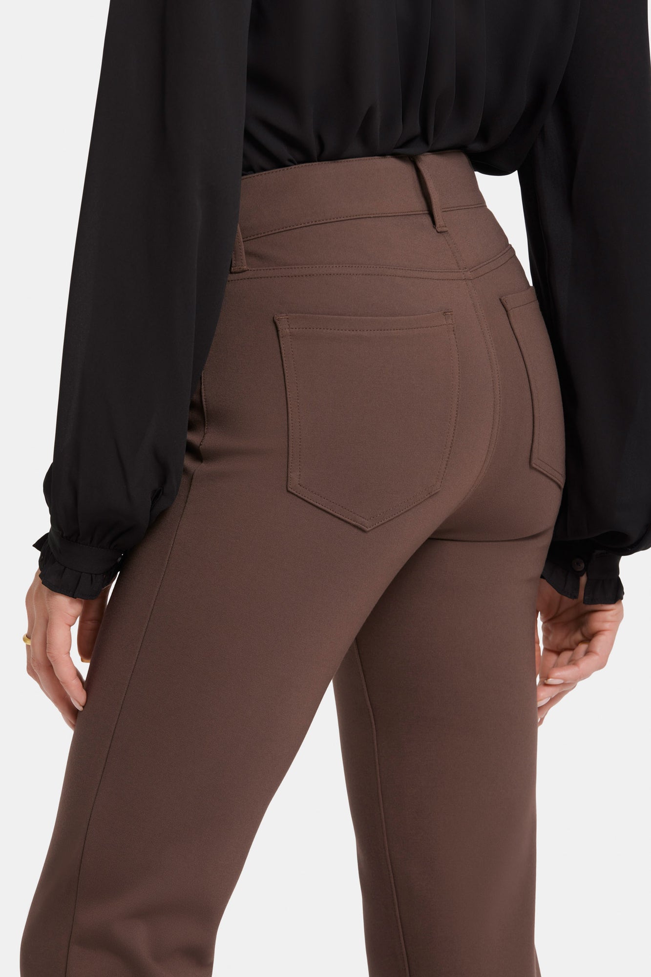 NYDJ Marilyn Straight Pants Sculpt-Her™ Collection - Coffee Bean