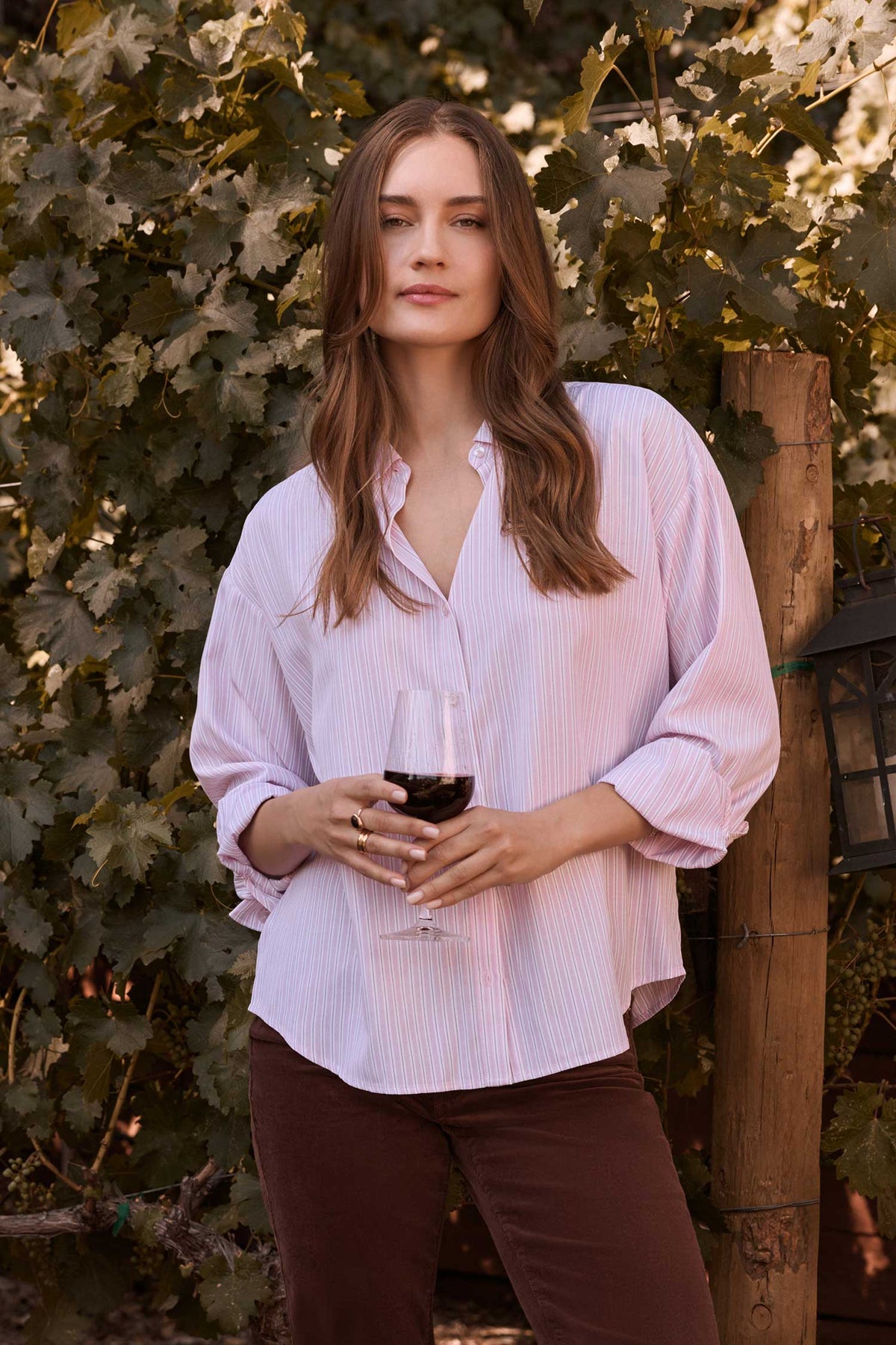 NYDJ Daphne Shirt  - Gardenia Stripe