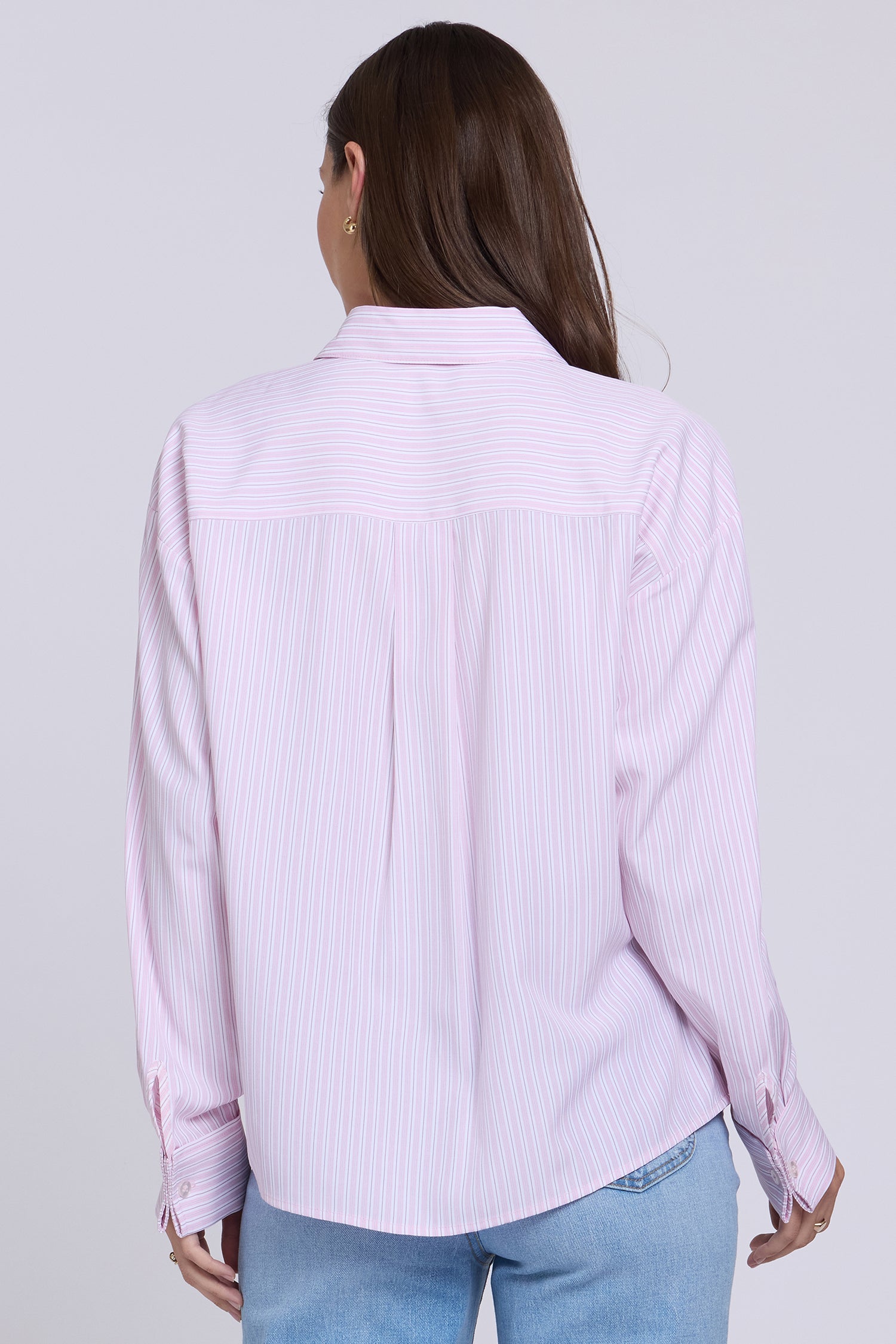 NYDJ Daphne Shirt  - Gardenia Stripe
