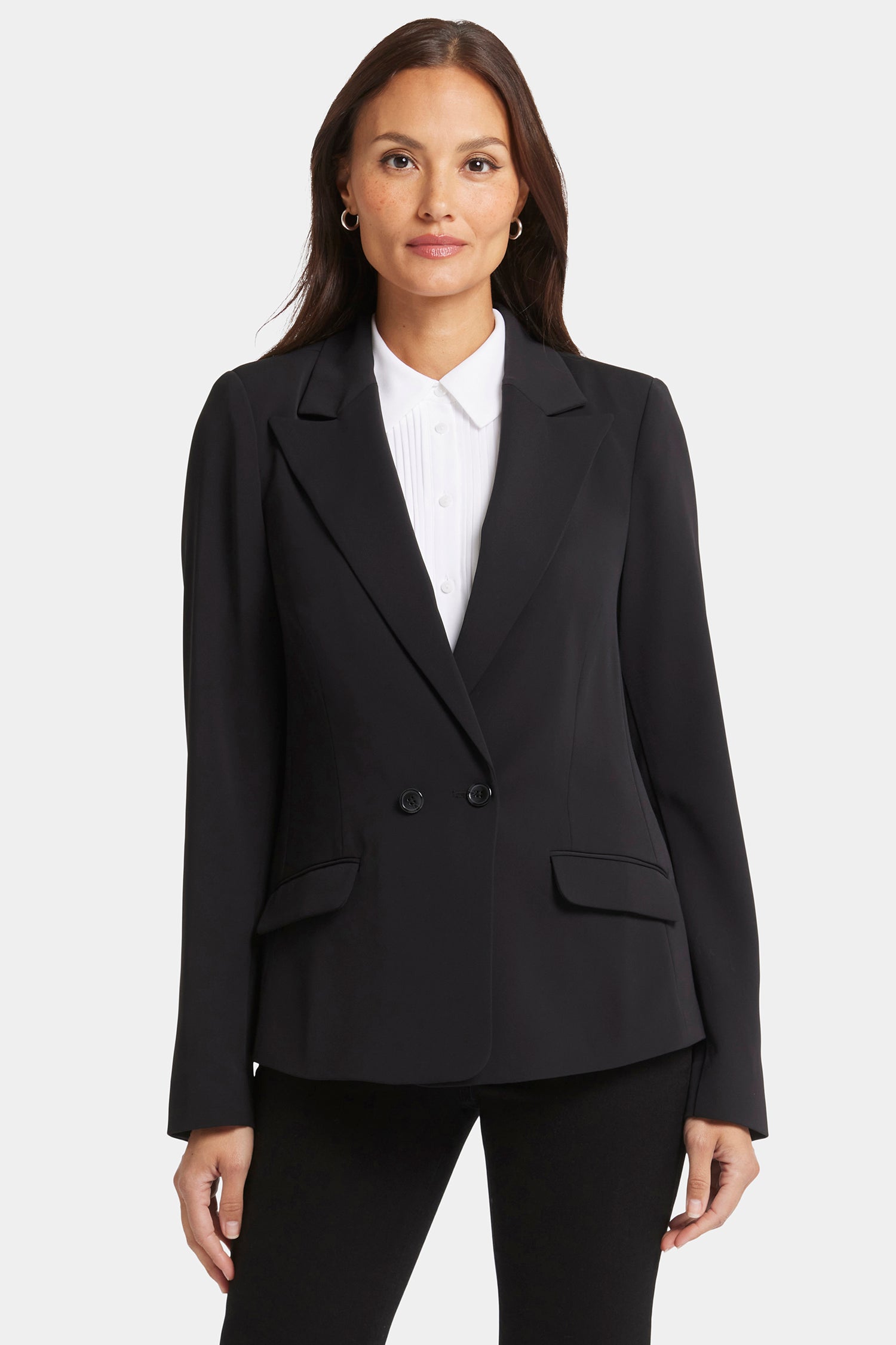 black dress jacket women Donna Karan Women's One Button Blazer - Black