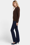 NYDJ Cashmere Essential Crewneck Sweater  - Brown