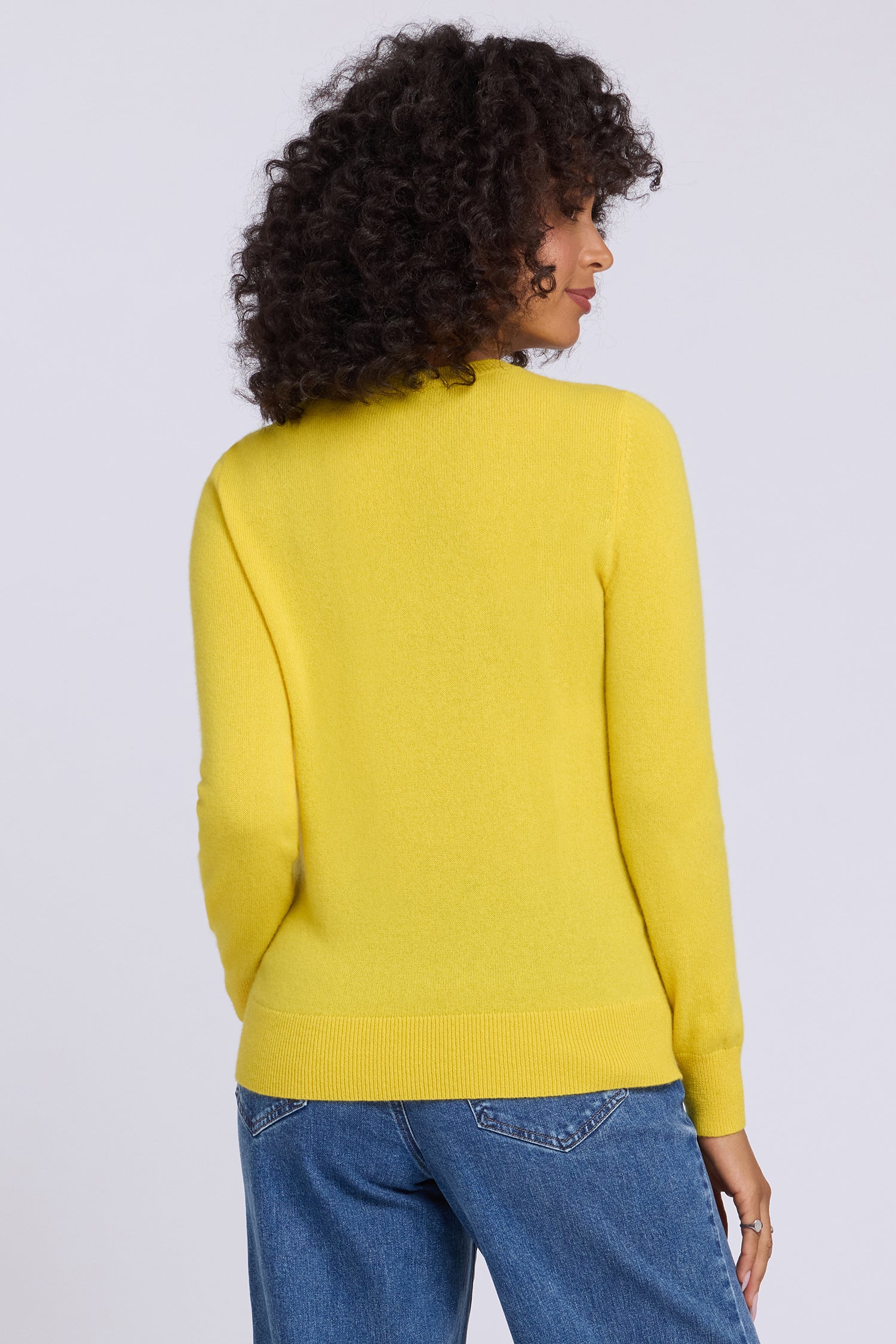 NYDJ Cashmere Essential Crewneck Sweater  - Glisten